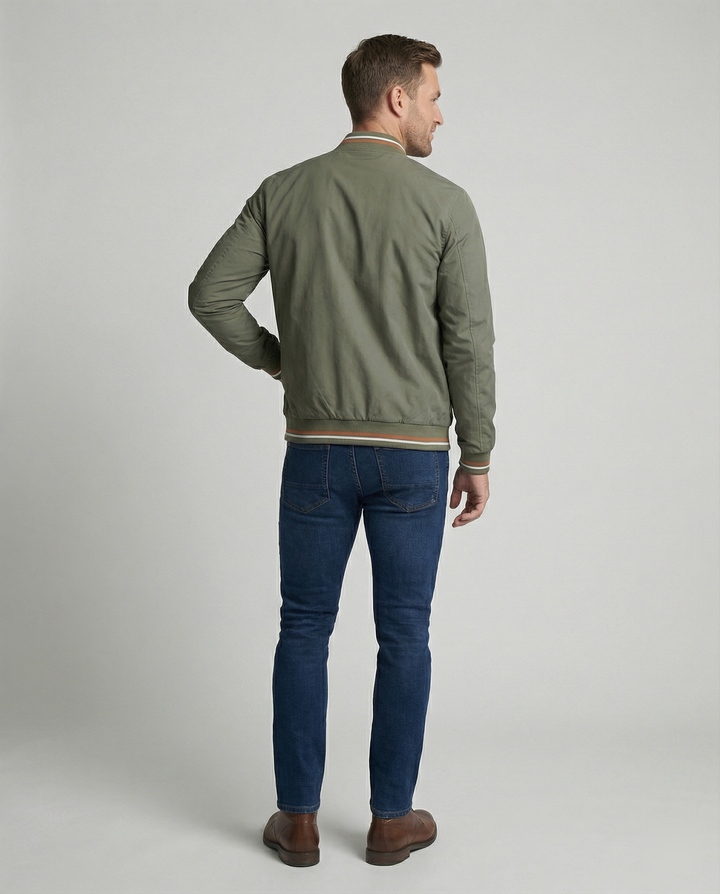 Ethan | Blouson bomber moderne léger à coupe ajustée