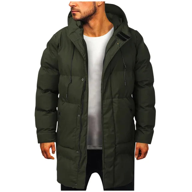 Men’s Long Winter Coat | Classic Design