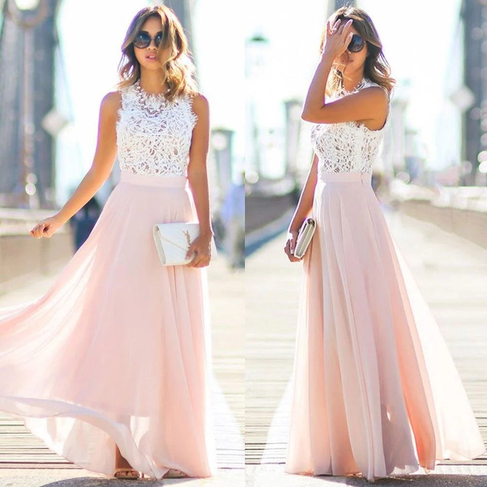 Women's Dream Lace Bodice Maxi Dress