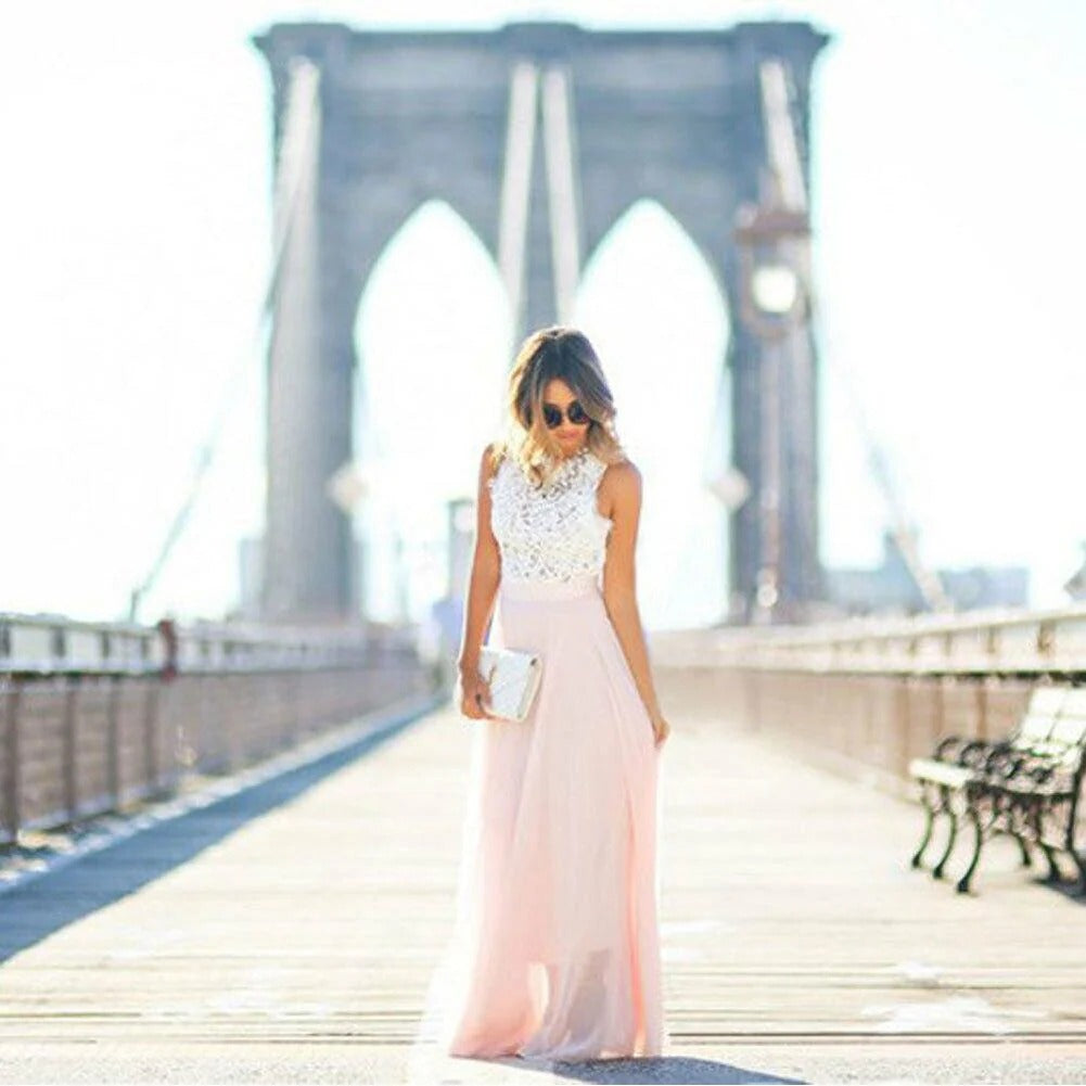 Women's Dream Lace Bodice Maxi Dress