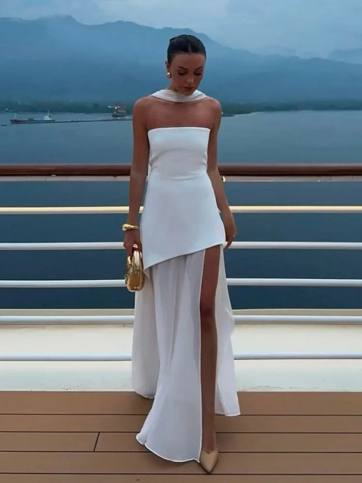 Enchanted Motion High-Slit Maxi Dress