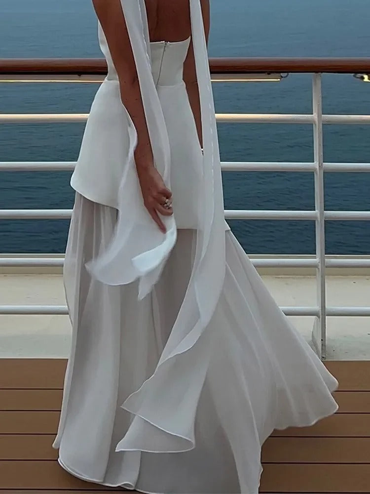 Enchanted Motion High-Slit Maxi Dress