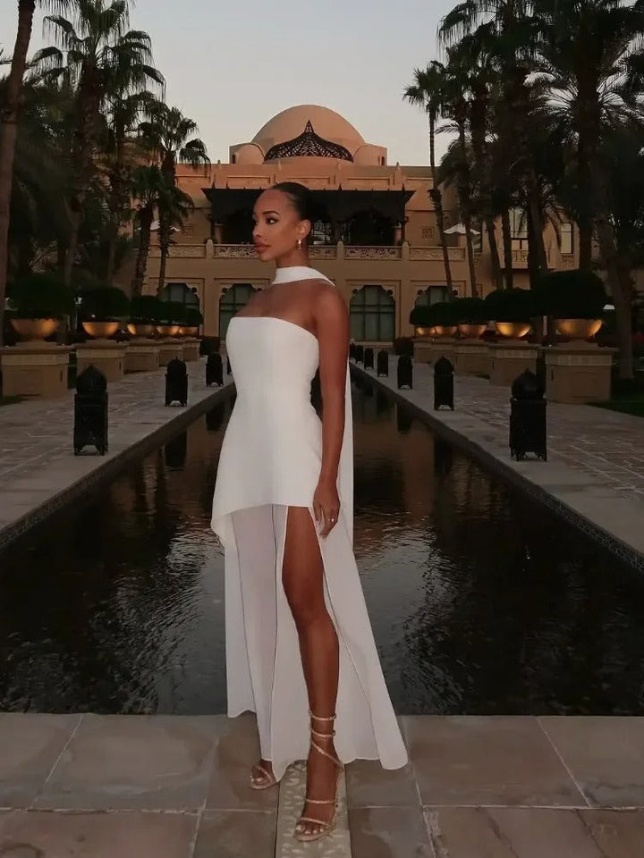 Enchanted Motion High-Slit Maxi Dress