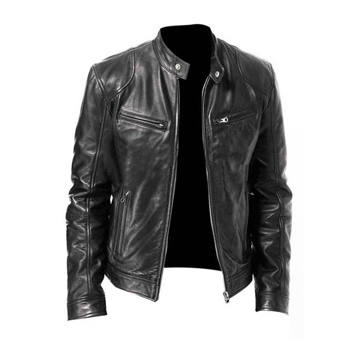 Men's Lightweight Leather Look Summer Jacket
