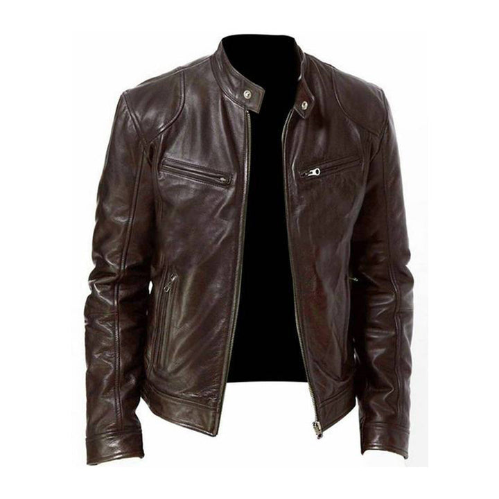 Men's Lightweight Leather Look Summer Jacket