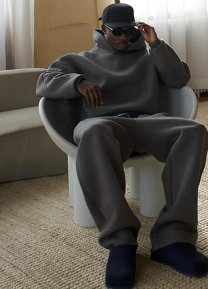 Ensemble sweat à capuche et pantalon de jogging pour homme, confortable et décontracté