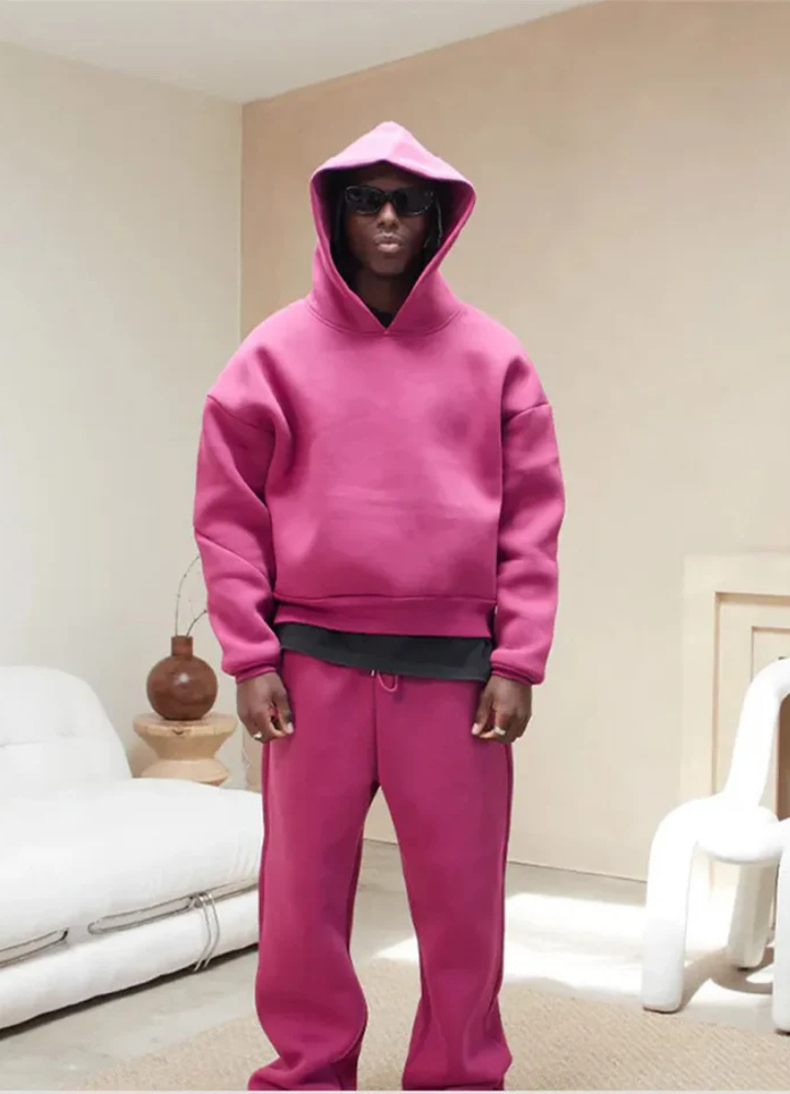 Ensemble sweat à capuche et pantalon de jogging pour homme, confortable et décontracté