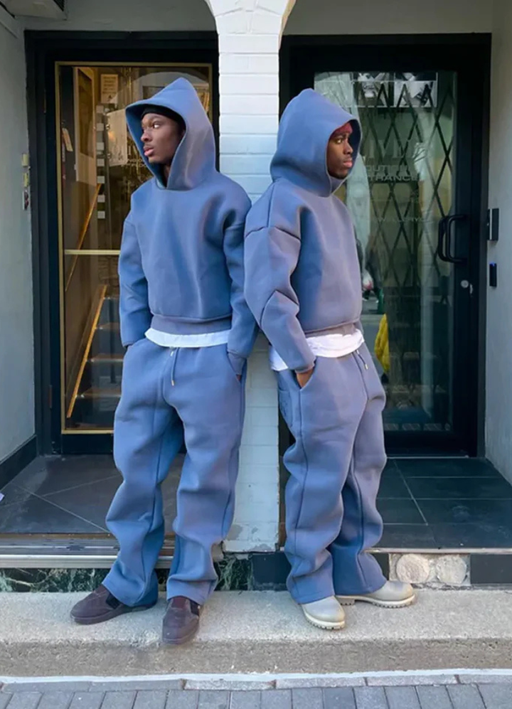 Ensemble sweat à capuche et pantalon de jogging pour homme, confortable et décontracté