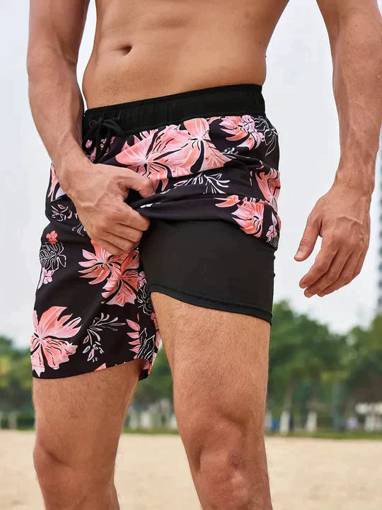 Marvin - Men's Beach Swim Trunks Lightweight Quick Drying