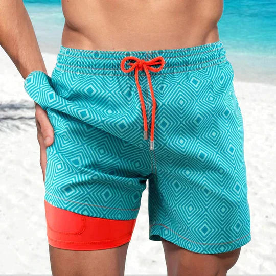 Marvin - Men's Beach Swim Trunks Lightweight Quick Drying