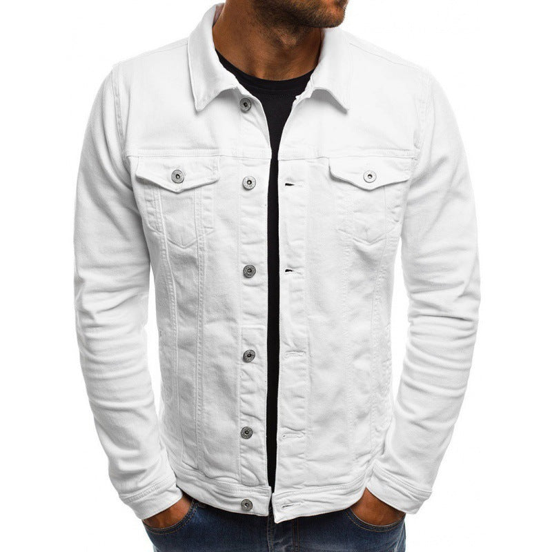 Chaqueta vaquera Ethan para hombre: estilo clásico y moderno en denim de alta calidad con bolsillos