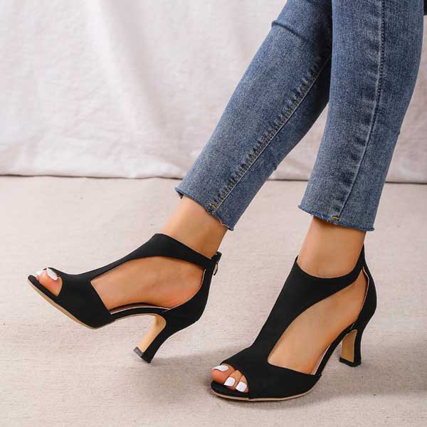 Riley | Comfortable Cushioned Heeled Sandals