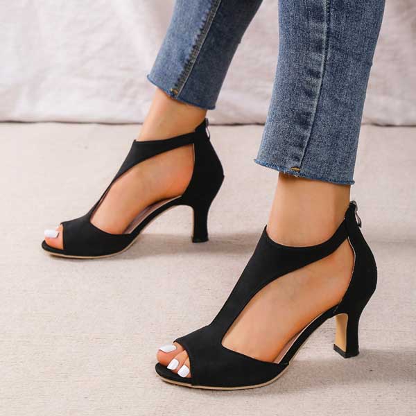 Riley | Comfortable Cushioned Heeled Sandals