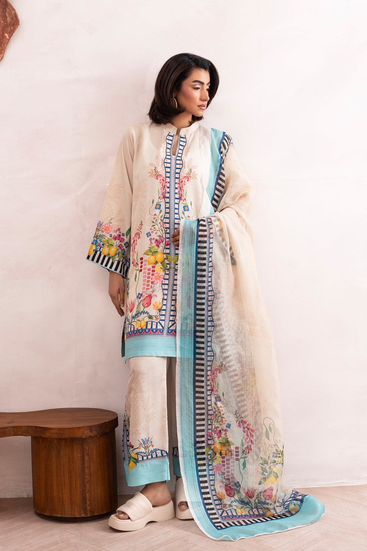 Lemora Kurta Set with Dupatta - STENFIA