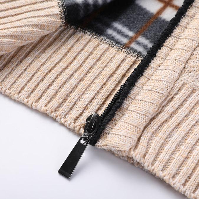 Men's Calvin Knit Jacket Lightweight Full Zip Sweater