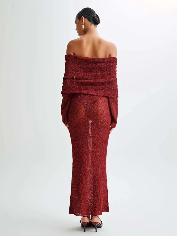 Geraldine - Women's Summer Off-Shoulder Dress