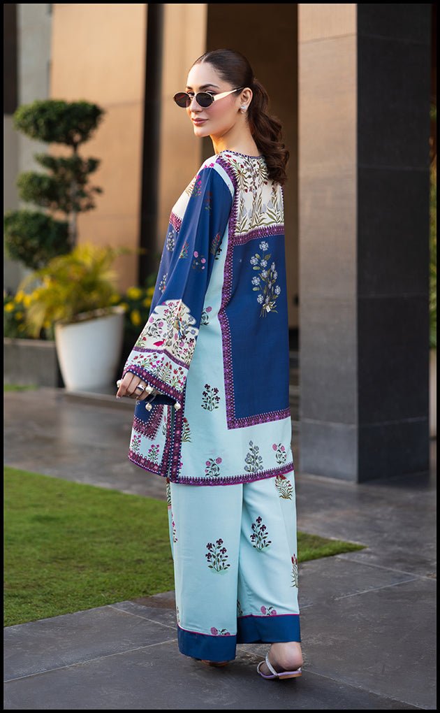 Navy Blue Floral Co - ord Set - STENFIA