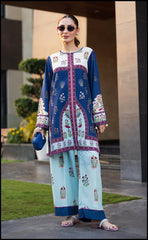 Navy Blue Floral Co - ord Set - STENFIA