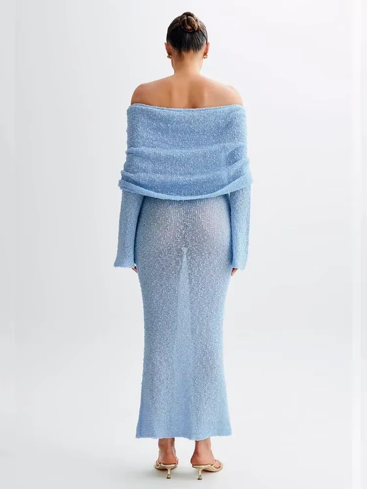 Geraldine - Women's Summer Off-Shoulder Dress
