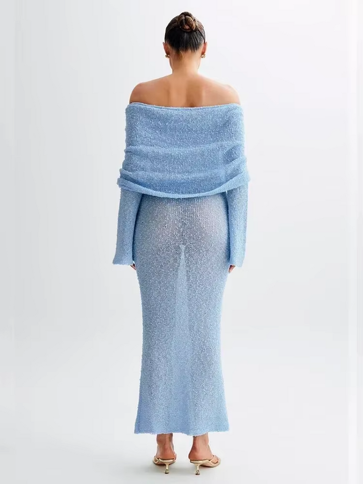 Geraldine - Women's Summer Off-Shoulder Dress
