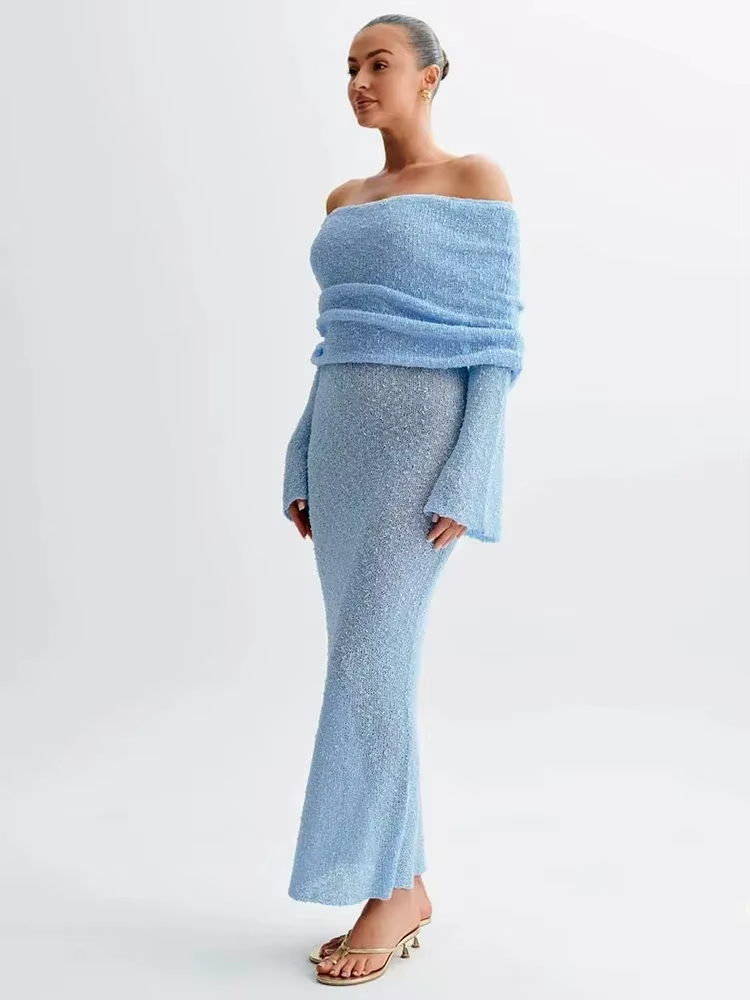 Geraldine - Women's Summer Off-Shoulder Dress