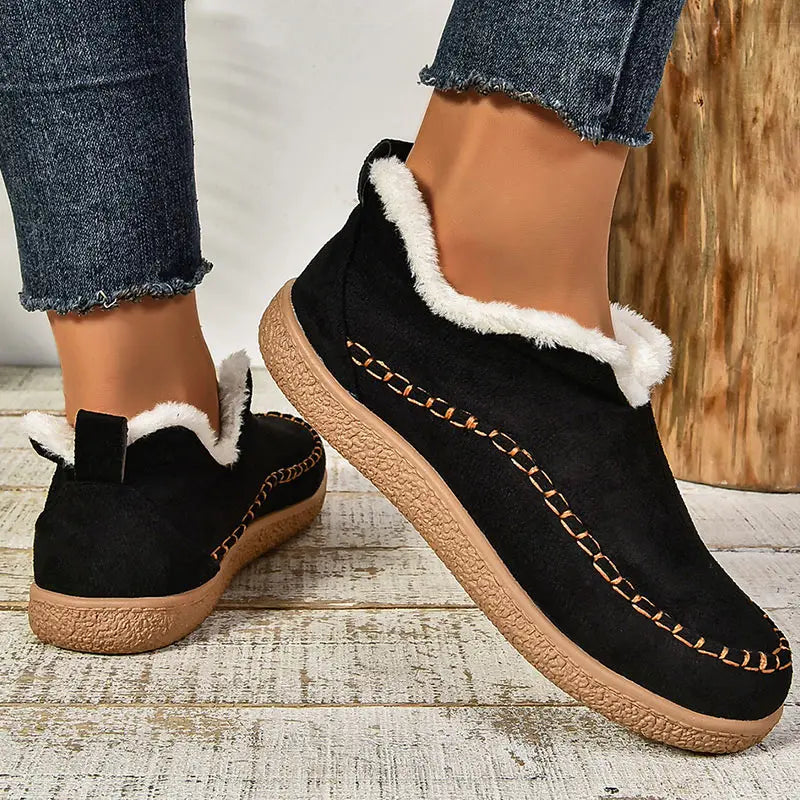 Pantofole slip-on imbottite da donna con suola antiscivolo