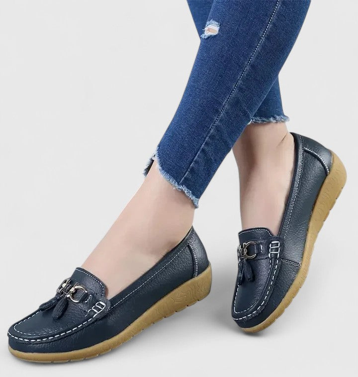 Women's Padded Slip-On Loafers Cushioned Comfort Shoes