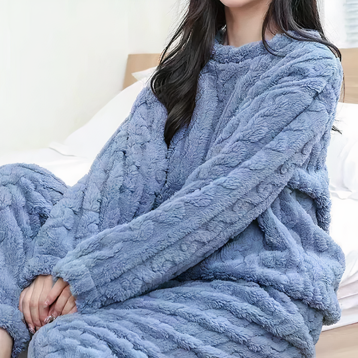 レディース ふわふわ フリースパジャマセット