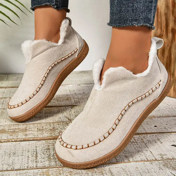 Pantofole slip-on imbottite da donna con suola antiscivolo