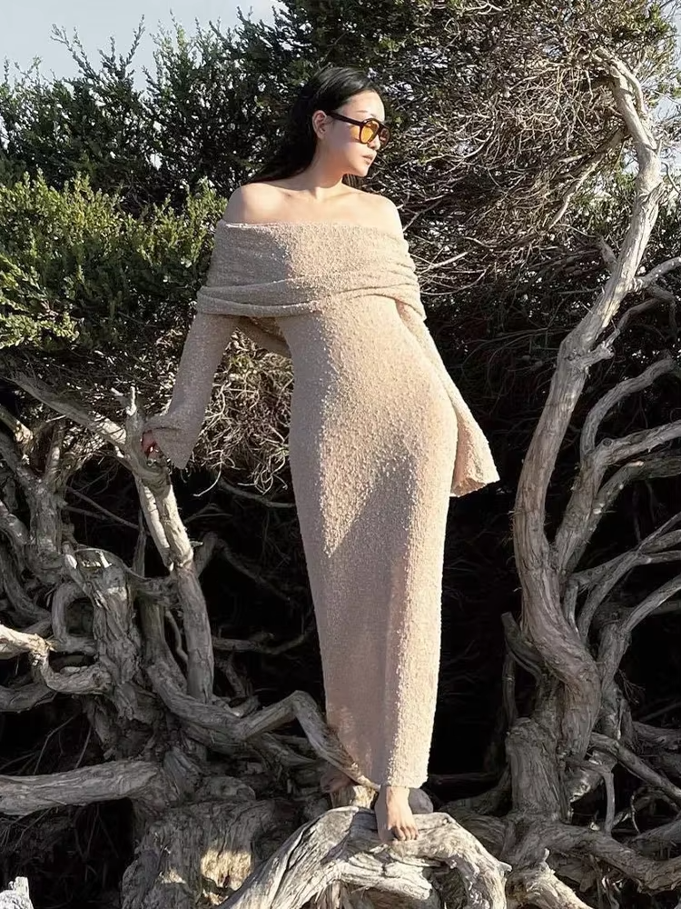 Geraldine - Women's Summer Off-Shoulder Dress