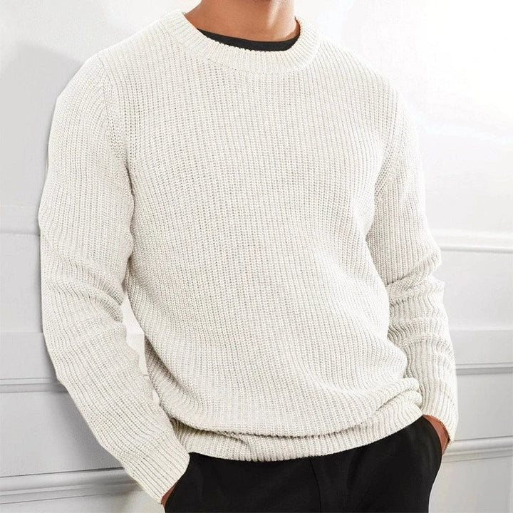 Men's Classic Knitted Jumper with Crew Neck