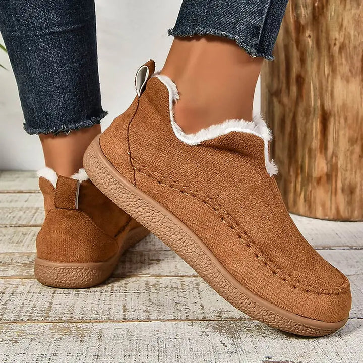 Pantofole slip-on imbottite da donna con suola antiscivolo