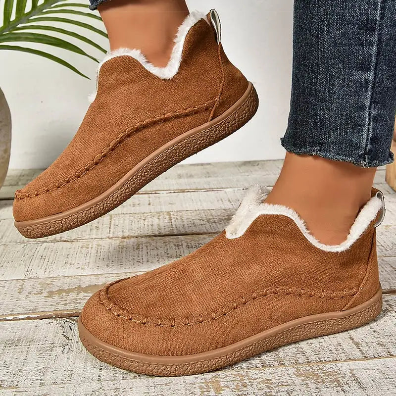 Pantofole slip-on imbottite da donna con suola antiscivolo