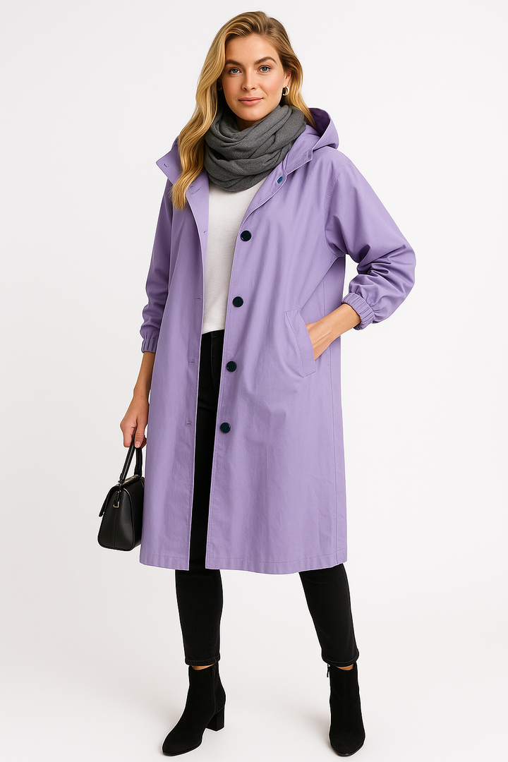 Women’s Button-Front Rain Jacket