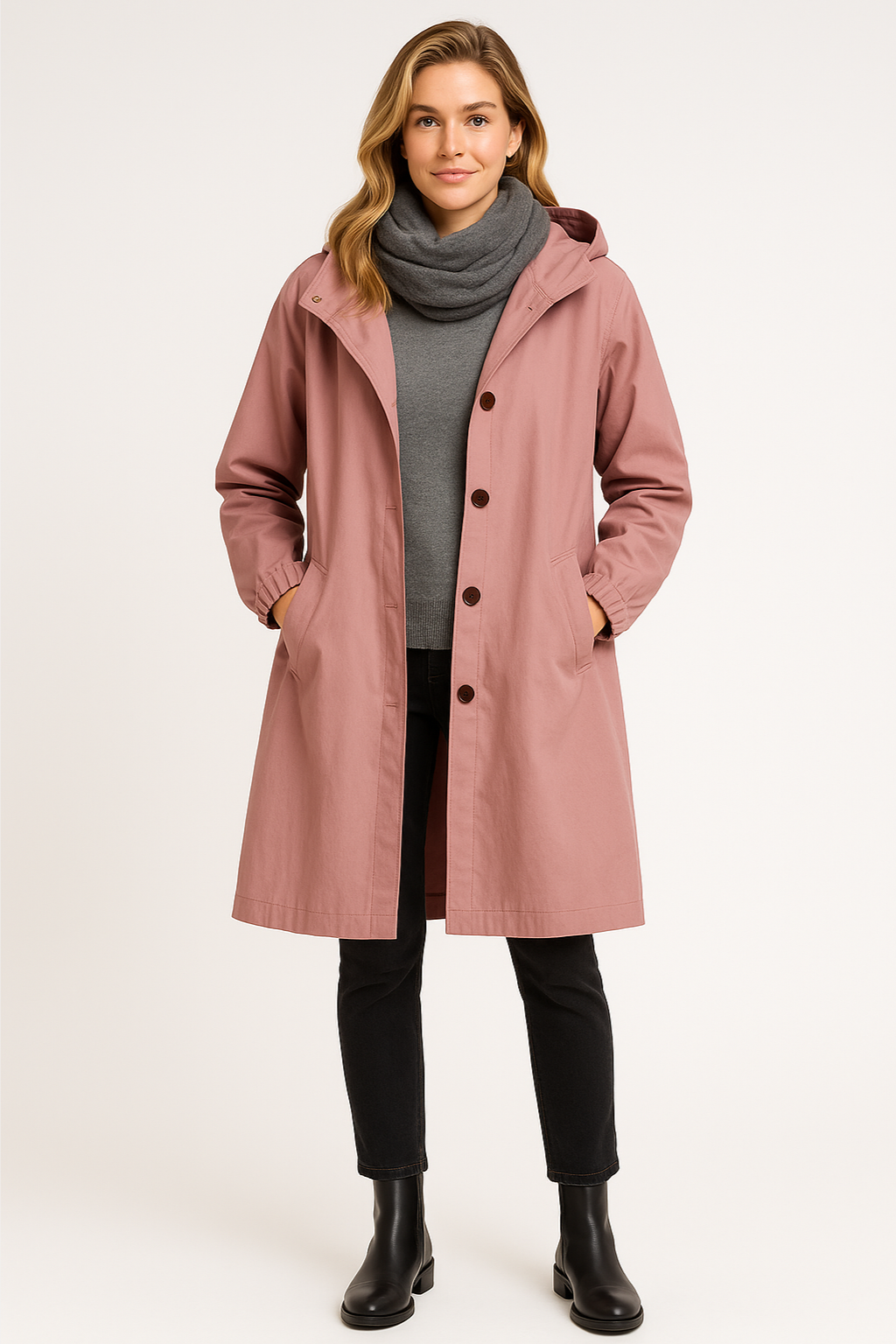 Women’s Button-Front Rain Jacket