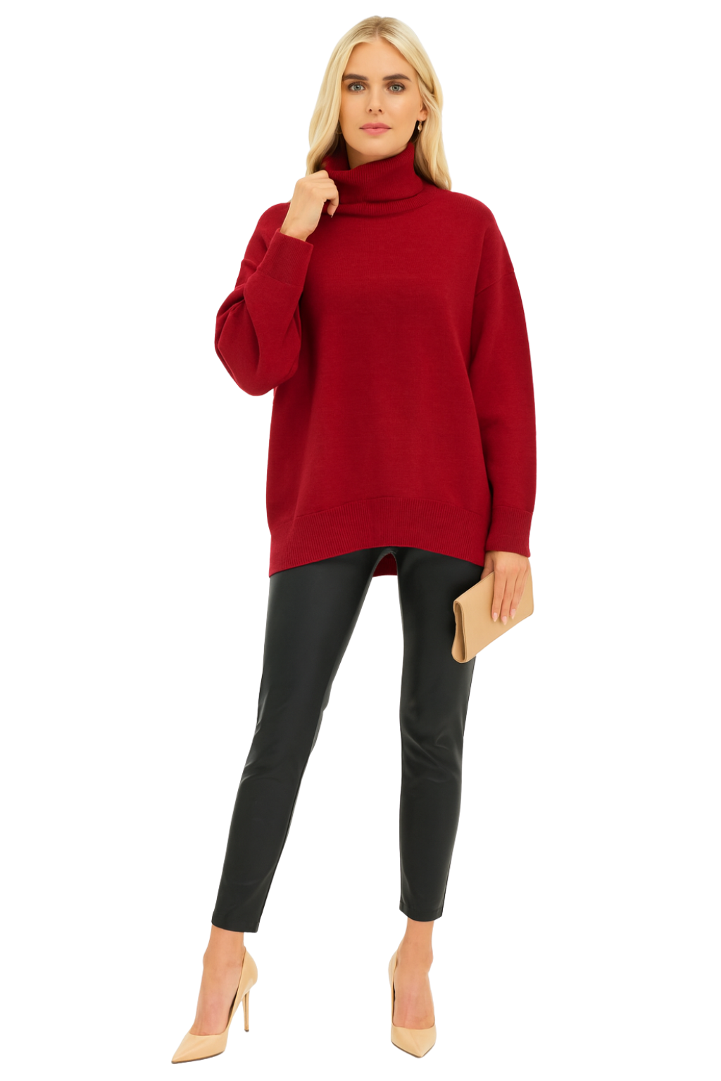 Women’s Loose Fit Turtleneck Sweater