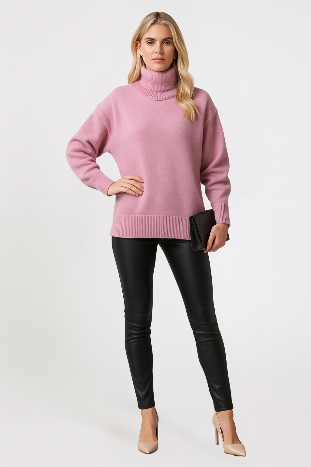 Women’s Loose Fit Turtleneck Sweater