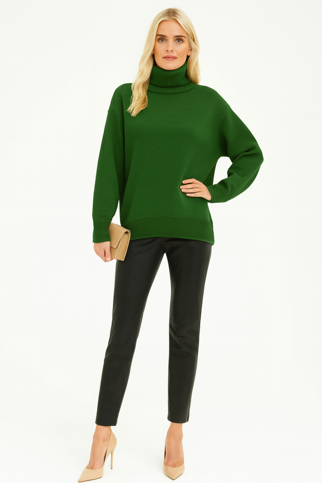 Women’s Loose Fit Turtleneck Sweater
