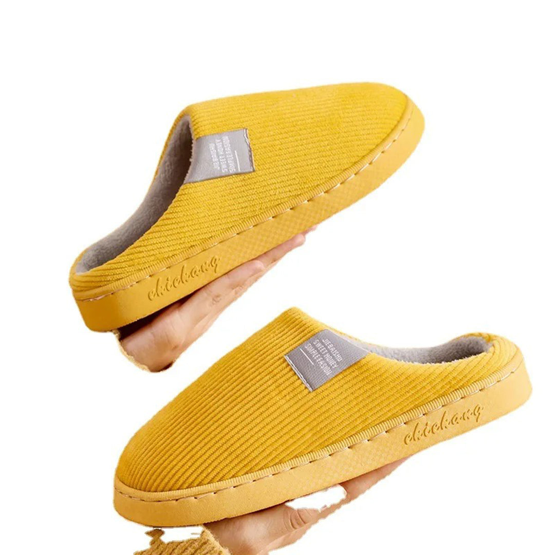 Pantuflas de forro polar para mujer con forro suave y suela antideslizante