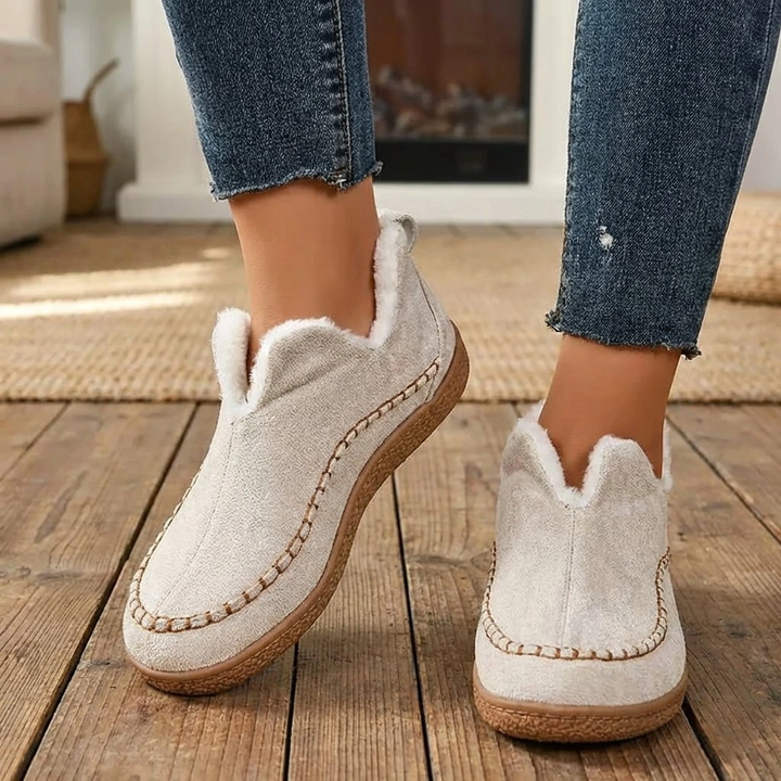 Pantofole slip-on imbottite da donna con suola antiscivolo