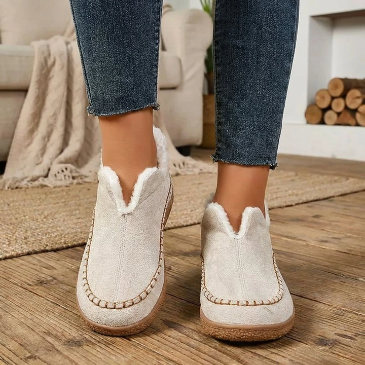 Pantofole slip-on imbottite da donna con suola antiscivolo
