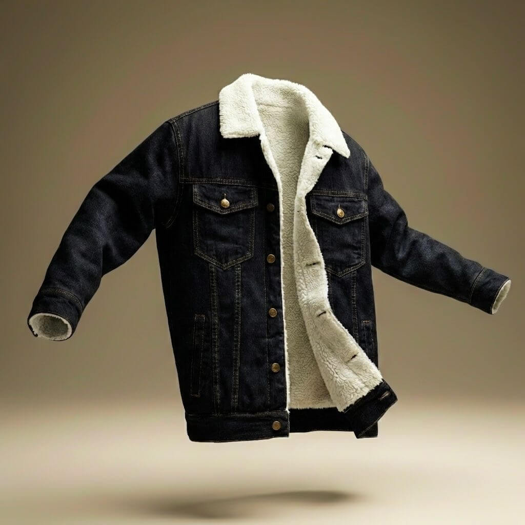 Men's Jason Denim Shearling Jacket