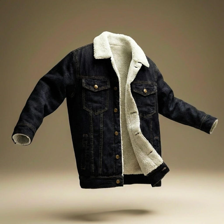 Men's Jason Denim Shearling Jacket