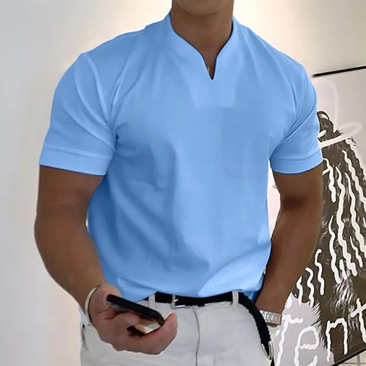 Men's Modern V-Neck Short Sleeve T-Shirt