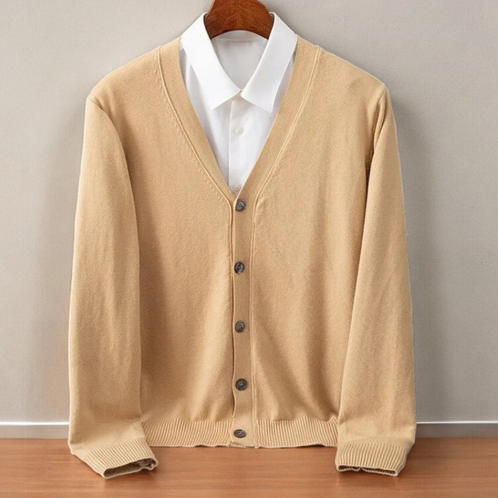 Cardigan da uomo in cashmere Santorini