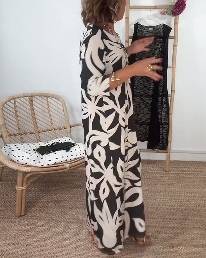 Stella - Women's Abstract Muse Maxi Dress