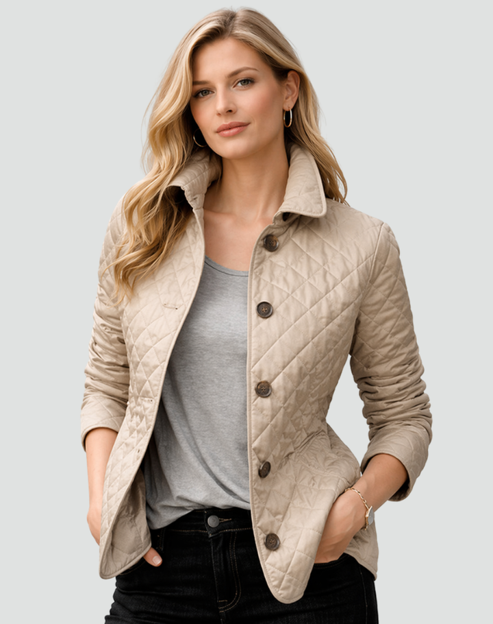 Chayenna - Women's Quilted Jacket with High Collar – view 5