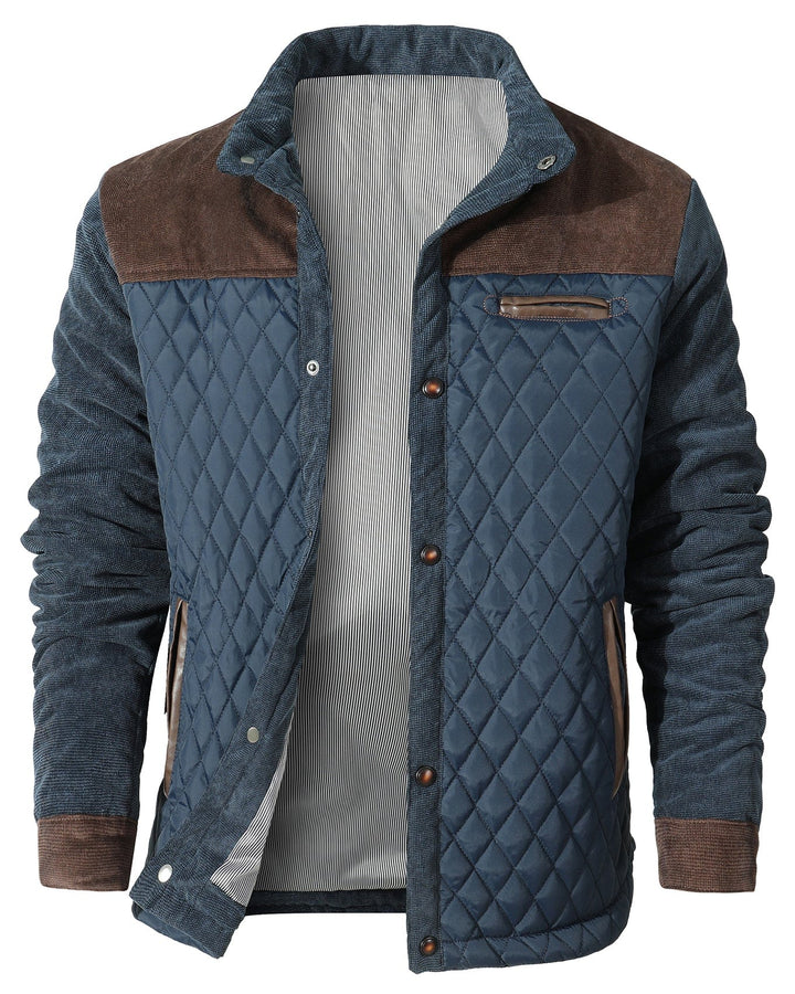 Veste légère matelassée à losanges pour homme