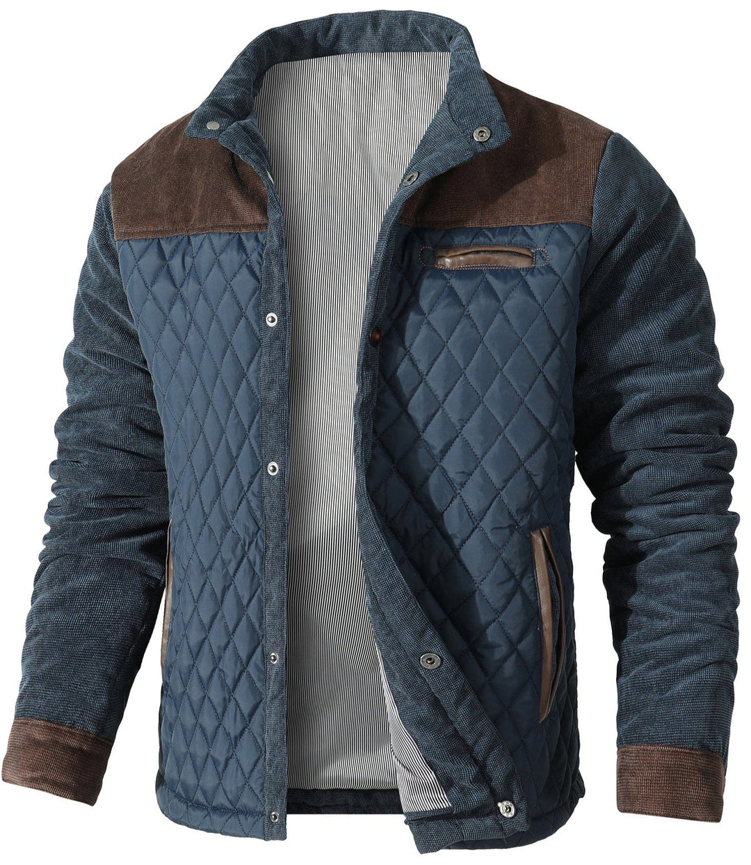 Veste légère matelassée à losanges pour homme