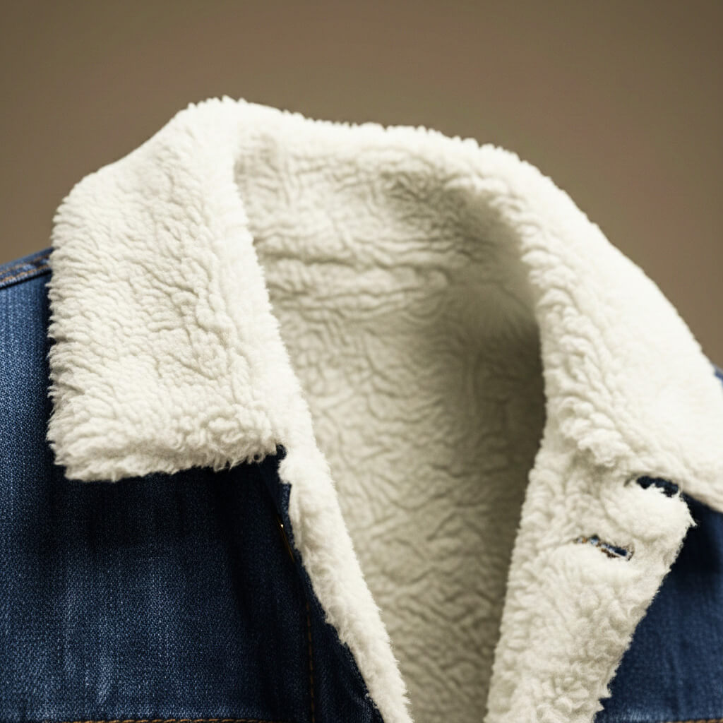 Men's Jason Denim Shearling Jacket